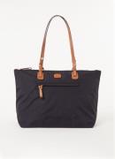 Bric's X-Bag shopper met leren details en uitneembaar etui