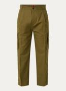 HUGO Grayson253 loose fit cargobroek met klepzakken en logo