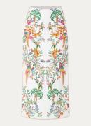 Farm Rio Delicate Forest midi rok van linnen met bloemenprint