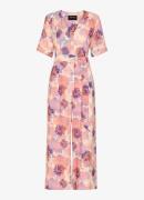 Whistles Floral loose fit jumpsuit met print en ceintuur