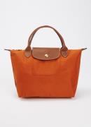 Longchamp Le Pliage Original handtas S met leren details