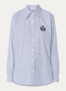 Gerard Darel Alison blouse met streepprint en borduring