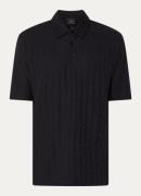 Armani Regular fit polo met logoborduring
