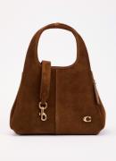 Coach Lana 23 handtas van suède met afneembare schouderriem