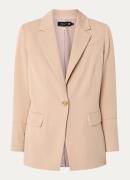 Claudia Sträter Blazer met schoudervulling en klepzakken