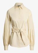 Ralph Lauren Blouse met ceintuur en ballonmouw