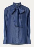 alchemist Laura blouse van Chambray met sjaalkraag