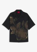 HUGO Espino oversized fit overhemd met bloemenprint