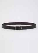 BOSS Reversible riem van leer met afneembare gesp in giftbox