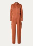 ba&sh Carmy loose fit jumpsuit met borstzak
