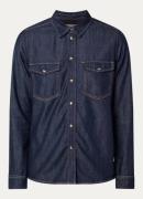 Mos Mosh MMNatalie blouse van chambray met borstzakken