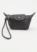 Longchamp Le Pliage clutch XS van leer