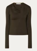 IRO Mala fijngebreide top in lyocellblend