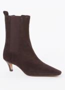 Dune London Odele enkellaarsje van leer