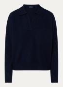 River Woods Fijngebreide trui van merino wol met kraag