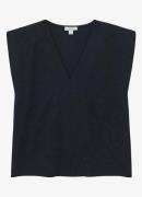 Reiss Dixie top met V-hals en schoudervulling