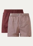 Pockies Boxershorts met streepprint in 2-pack