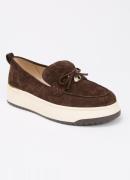 Dune London Glide loafer van leer