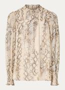 ba&sh Shamy top met slangenprint