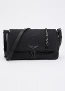 Zadig&Voltaire Rocky crossbodytas van leer met afneembare schouderriem