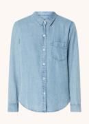 Rails Ingrid blouse van chambray met borstzak