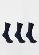 Ralph Lauren Sokken met logoborduring in 3-pack