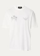 Represent Thoroughbred Dogs T-shirt met logo- en backprint