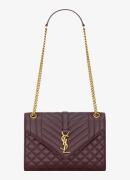 Saint Laurent Envelope Medium schoudertas van kalfsleer