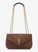 Saint Laurent Loulou Small schoudertas van kalfssuède