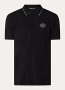 Armani Regular fit polo van piqué katoen met logoborduring