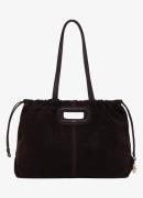 Maje Miss M shopper van suède