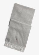 Ralph Lauren Sjaal in wolblend met franjes en logoborduring