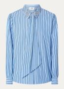 Aaiko Fenne blouse met streepprint en strass