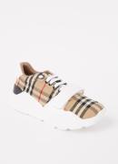 Burberry Regis sneaker met kalfsleren details