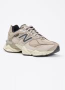 New Balance 9060 sneaker met mesh en suède details