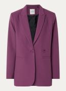 Summum Oversized blazer met paspelzakken