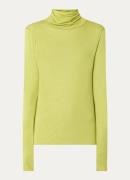 Claudia Sträter Fijngebreide top in kasjmierblend met col