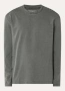 SAMSØE SAMSØE Ed longsleeve met verwassen afwerking