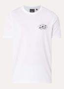 Lyle & Scott Chrome T-shirt met logo- en backprint
