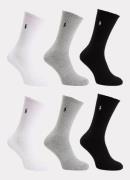 Ralph Lauren Sokken met logo in 6-pack