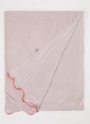 BYLIMA Stamp sjaal met strass 190 x 70 cm