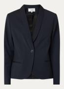 ba&sh Cesaria cropped blazer in wolblend met paspelzakken
