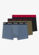 HUGO Boxershorts met logoband in 3-pack