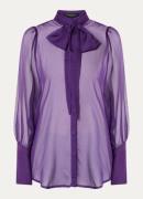 Bruuns Bazaar CoakumBBHayetta semi-transparante blouse met sjaalkraag