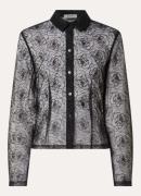 Modström Rocco semi-transparante blouse van kant met bloemenprint