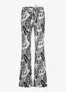 Studio Anneloes Abigail high waist flared fit broek met print