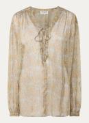Zadig&Voltaire Tamela tuniek met print en lurex