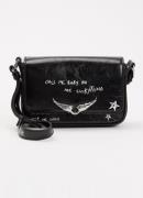 Zadig&Voltaire Le Zazi Vintage Graffiti crossbodytas van leer