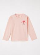 Mini Rodini Heart in Shoes longsleeve met borduring