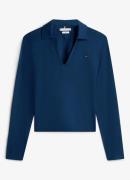 Tommy Hilfiger Fijngebreide trui met polokraag en logoborduring